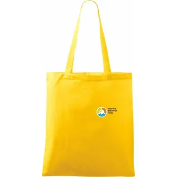 Asociace debatních klubů logo s textem - Taška bavlněná - 42 x 38 cm ( Žlutá )
