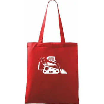 Nákupní taška Bobik velký pásový - Taška bavlněná - 42 x 38 cm ( Červená )