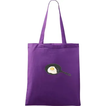 Snídaňová pánvička - Taška bavlněná - 42 x 38 cm ( Fialová )