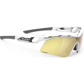 Cyklistická přilba Rudy Project TRALYX+ SLIM MultiLaser Gold - White Gloss - XS - 2025