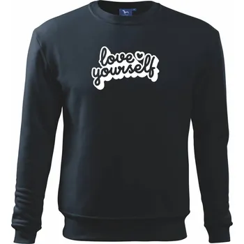 Chlapecké tričko Love Yourself - Mikina Essential dětská - 146 cm/10 let ( Námořní modrá (velmi tmavá - téměř černá) )