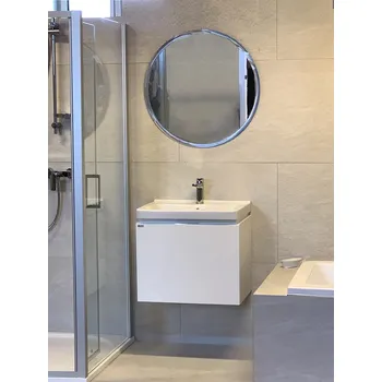 Zrcadlo Zrcadlo do koupelny na zeď do pokoje do ložnice do předsíně na chodbu kulaté oválné tvarové AQUAMARIN - kruh průměr 70cm s fazetou 25mm SP70F