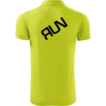 Pánská košile Run - Polokošile Victory sportovní (dresovina) - S ( Limetková )