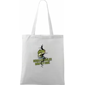 Nedalo se odolat, mám to v sobě rybář - Taška bavlněná - 42 x 38 cm ( Bílá )