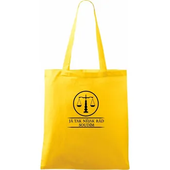 Já tak nějak rád/a soudím - Taška bavlněná - 42 x 38 cm ( Žlutá )