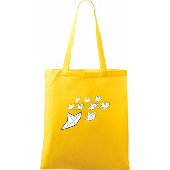 Závody lodí - Taška bavlněná - 42 x 38 cm ( Žlutá )