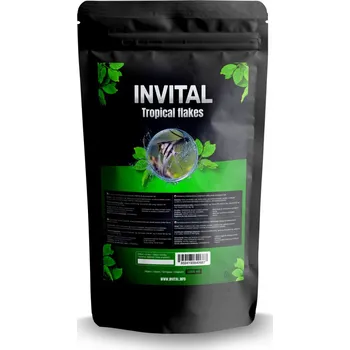 Krmivo pro rybičky INVITAL Tropical flakes 1000 ml vločky