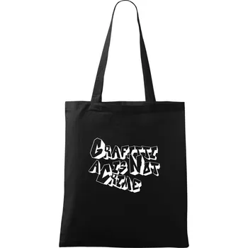Nákupní taška Grafitti is not a crime - Taška bavlněná - 42 x 38 cm ( Černá )