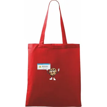 Nákupní taška Smazat cookies - Taška bavlněná - 42 x 38 cm ( Červená )