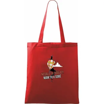 Nákupní taška Nedalo se odolat, mám to v sobě balón - Taška bavlněná - 42 x 38 cm ( Červená )