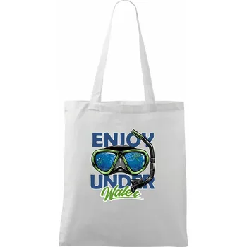 Enjoy Under Water - Taška bavlněná - 42 x 38 cm ( Bílá )