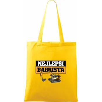 Nejlepší bagrista - Taška bavlněná - 42 x 38 cm ( Žlutá )
