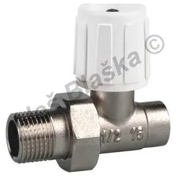 Ventil Radiátorový ventil přímý pájecí (navařovací) - pro měkké pájení (kohout k radiátoru) - 1/2"x15 411/D