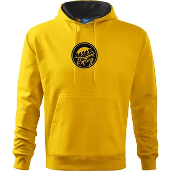 Pánská mikina Rafting emblem - Mikina pánská Cape s kapucí - XL ( Žlutá )