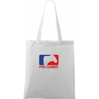 Pro Gamer - Logo - Taška bavlněná - 42 x 38 cm ( Bílá )