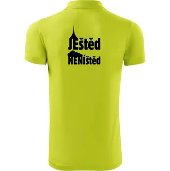 Pánská košile Ještěd neníštěd - Polokošile Victory sportovní (dresovina) - XL ( Limetková )