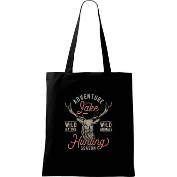 Adventure Hunting Season - Taška bavlněná - 42 x 38 cm ( Černá )