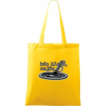 Kdo hledá, najde - Taška bavlněná - 42 x 38 cm ( Žlutá )