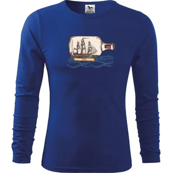 Chlapecké tričko Stavitel lodí - Triko dětské Long Sleeve - 122 cm/6 let ( Královská modrá )