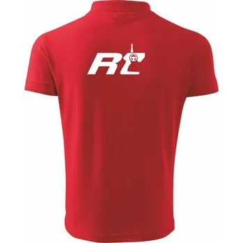 Pánská košile RC nápis ovladač - Polokošile pánská Pique Polo 203 - S ( Červená )