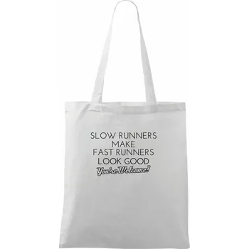 Slow runners - Taška bavlněná - 42 x 38 cm ( Bílá )