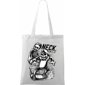 Neck skateboard inc - Taška bavlněná - 42 x 38 cm ( Bílá )