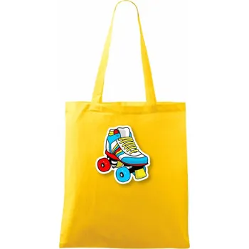 Kolečková hustá brusle - Taška bavlněná - 42 x 38 cm ( Žlutá )