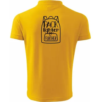 Pánská košile Cestovatelský batůžek - Polokošile pánská Pique Polo 203 - XL ( Žlutá )