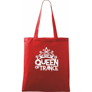 Nákupní taška Queen of Trance - Taška bavlněná - 42 x 38 cm ( Červená )