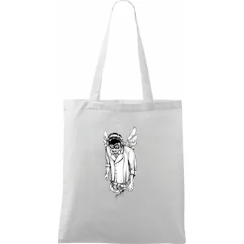 Nákupní taška DJ bůh - Taška bavlněná - 42 x 38 cm ( Bílá )