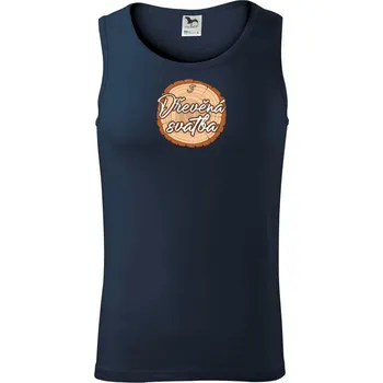 Dřevěná svatba 5 - Tílko pánské Core - M ( Námořní modrá (téměř černá) )