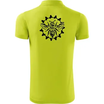 Pánská košile Vosa rozkres - Polokošile Victory sportovní (dresovina) - M ( Limetková )