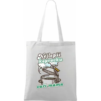 Nákupní taška Nejlepší koprovku vaří máma - Taška bavlněná - 42 x 38 cm ( Bílá )