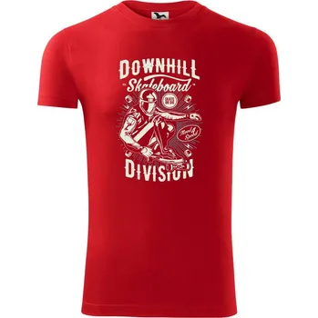 Pánské tričko Downhill Skateboard Division - Viper FIT - Pánské zůžené tričko - L ( Červená )