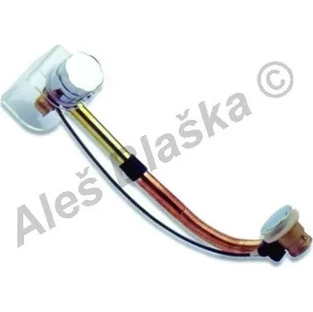 Sifon Výpusť vanová s napouštěním s přepadem (sifon vanový) do vany - L-60cm, CHROM G400/N