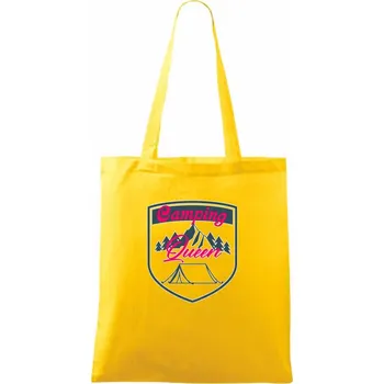 Camping Queen - stan - Taška bavlněná - 42 x 38 cm ( Žlutá )
