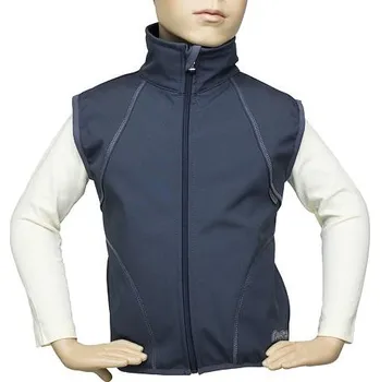 Chlapecká vesta Fantom ZATEPLENÁ softshellová vesta - TMAVĚ ŠEDÁ KONFEKČNÍ VELIKOST: 80