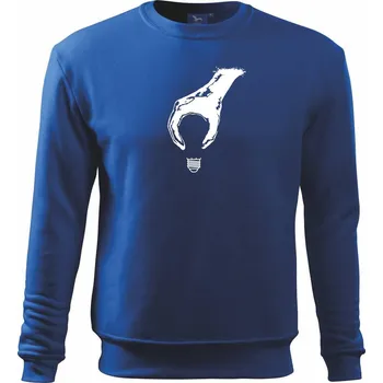 Žárovka - ruka - Mikina Essential dětská - 158 cm/12 let ( Královská modrá )