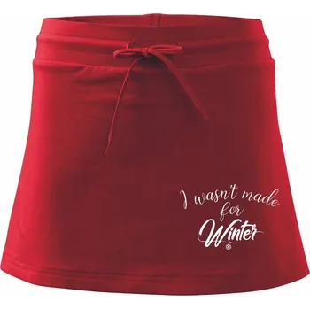 Dámská sukně I wasnt make for a winter - Sportovní sukně - two in one - XL ( Červená )