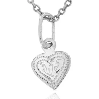 Přívěsek Zlatnictví U Kostela Zlatý přívěsek srdce s ozdobnou rytinou 646b 584118852