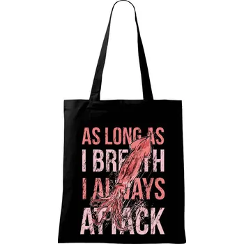 Nákupní taška Squid attack - Taška bavlněná - 42 x 38 cm ( Černá )