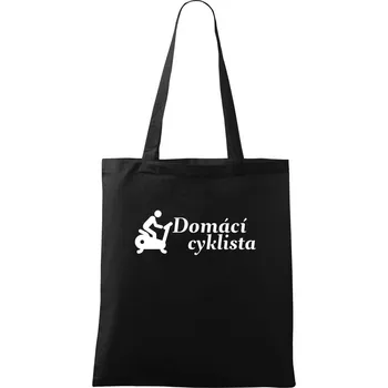 Nákupní taška Domácí cyklista - Taška bavlněná - 42 x 38 cm ( Černá )