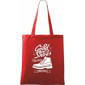 Nákupní taška Good Shoes - Taška bavlněná - 42 x 38 cm ( Červená )