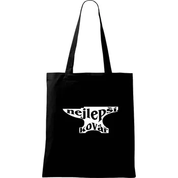 Nákupní taška Nejlepší kovář - Taška bavlněná - 42 x 38 cm ( Černá )