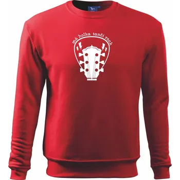 Má holka tančí rock - Mikina Essential dětská - 158 cm/12 let ( Červená )