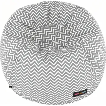 Sedací pytel Sedací vak GOMBY — 60x50, látka, více barev šedo / bílý