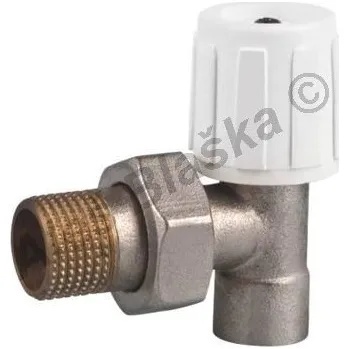 Ventil Radiátorový ventil rohový pájecí (navařovací) - pro měkké pájení (kohout k radiátoru) - 1/2"x15 411