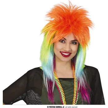 Karnevalová paruka Guirca Fiestas Španělsko Multicolor rock dámská paruka