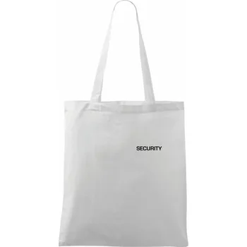 Security nápis - Taška bavlněná - 42 x 38 cm ( Bílá )