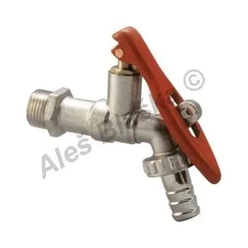 Instalatérský materiál Kulový kohout (ventil) zahradní na hadici (uzamykací, zamykací) na zamknutí - 3/4" 2584
